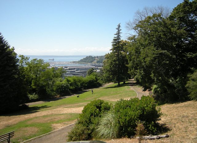 View of Smith Cove from Kinnear Park in Seattle